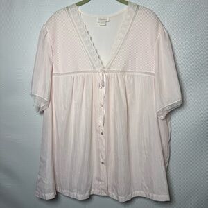 Vintage Barbizon Sz 3X Gown 70’s Duster Robe Housecoat Housedress Pink